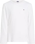 Tommy Hilfiger Boy's Boys Basic Cn Knit L/S Kb0kb04141 T-Shirt, White (Bright White), 116