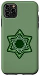 iPhone 11 Pro Max Green Star of David for Hanukkah | Am Yisrael Chai Case