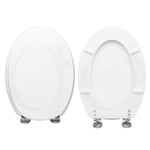 Sièges de Toilette Ellipse Idéal Standard Bois Enduit Résine Polyester Blanc