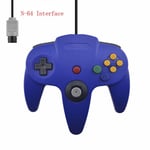 Bleu Manche De Jeu N64 Avect Câble Long, Joystick Pour Jeux Vidéo Classiques Sur Console Nintendo 64, Compatible Avec Ns Switch, Nouveauté