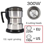 High Power Electric Coffee Grinder Kitchen Cereal Nuts Beans Spices Grains Grind