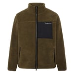 Knowledge Cotton Teddy Fleece Zip Sweat Herr