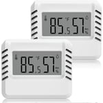 Serbia - Thermomètre Hygromètre Numérique,2pcs Mini Thermomètre Intérieur, Grand écran lcd, Portables, Enregistrement Min/Max, pour Maison Terrarium