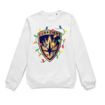 Marvel Festive Crest Christmas Jumper - White - M - Blanc