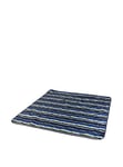 Picnic Time ONIVA - a brand - Vista Outdoor Picnic Blanket & Tote - Beach Blanket - Camping Blanket, (Blue Stripe Pattern with Navy Blue Exterior)