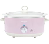 SALTER Retro Slow Cooker - Pink, Pink