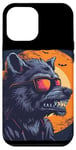 Coque pour iPhone 12 Pro Max Loup-garou amusant avec lunettes de soleil pour les amateurs de loups-garous