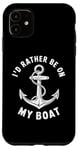 Coque pour iPhone 11 I Don't Need Therapy Boat Cruise Yacht