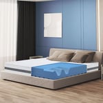 Matelas orthopédique 70 x 210 en mousse antibactérienne Hauteur 20 cm Revêtement 3D Air en fibre hypoallergénique et anti-acariens