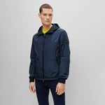 Manteau BOSS  VESTE  BLEU MARINE COUPE RÉGULIÈRE DÉPERLANTE AVEC CAPUC