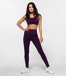 Heart And Soul Varnish Legging pour Femme, Femme, Leggings, 0119026OB1988-M/L, Aubergine, M-L (Taglia IT: 44-46)