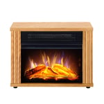 JHSHENGSHI Electric Fireplace Wall Mounted Electric Stove Fireplaces Freestanding Electric Fireplace Fire Wood Log Burning Effect Flame Heater Stove900/1800W