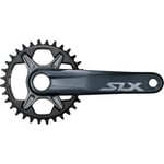 Shimano SLX M7120 Crankset With Chainring - 12 Speed Dark Grey / 32 175mm