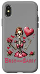 Coque pour iPhone X/XS Occupé à être impertinent - Queen Sassy Design - Sassy Crazy Babe