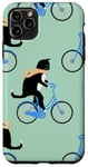 Coque pour iPhone 11 Pro Max Cat Riding Bicycle with neck warmer for cat & bike lovers