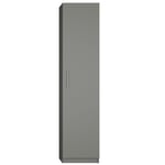 Armoire de rangement avec grande porte coloris gris graphite mat largeur 50 cm