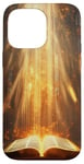 iPhone 14 Pro Max Catholicism Open Bible Rays Spiritual Divine Case