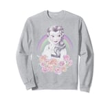 Disney Beauty And The Beast Belle Rainbow Flowers Sweatshirt