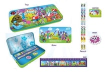 Moshi Monsters 'Fun Park' Filled Pencil Tin Case Kids Stationery Brand New Gift