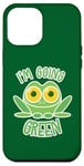 Coque pour iPhone 13 Pro Max Je deviens verte ! Grenouille écologique mignonne changement