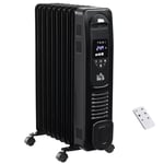 2720W Digital Oil Filled Radiator Portable Electric Heater with LED Display