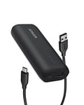 Anker Power Bank, Ultra-Compact 5,200mAh Portable Charger, PowerCore 5K Battery Pack, Compatible with iPhone 16/16 Plus/16 Pro/16 Pro Max/15/14 Series, Samsung, Google Pixel, LG (Adapter Not Included)