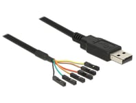 Delock Converter USB 2.0 > Serial-TTL 6 pin pin header connector individually 1.8 m (5 V) - seriell adapter - USB