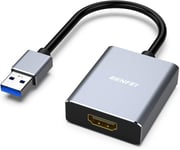 Adaptateur USB 3.0 vers HDMI, USB 3.0 vers HDMI mâle vers Femelle pour Windows 11, Windows 10, Windows 8.1, Windows 8, Windows 7 (Pas pour Mac).[G58]