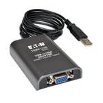 TRIPP LITE USB 2.0 to VGA Dual Multi-Monitor External Video Graphics Card Adapter 1080p 60Hz - ekstern videoadapter