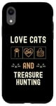 iPhone XR Cat Lover Cats And Treasure Hunting Metal-Detecting Kittens Case