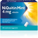 NiQuitin Mint 4 mg Medicinskt nikotin tuggummi 200 st