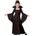 Barn Flickor Performance Vampyr Kostym Halloween Häxa Kostymer wine red 130cm