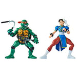 BANDAI Multipack Tortues Ninja et Street Fighter - Mike vs Chun Li Multicolore P81252