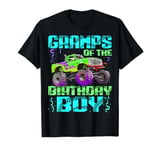 Grandpa Of The Birthday Boy Monster Truck Bday Celebrations T-Shirt