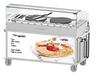 Casselin CCHCCD40E - Chariot à crêpières double 40 encastrée