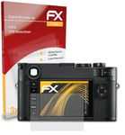 atFoliX 3x Film Protection d'écran pour Leica M10 Monochrom mat&antichoc