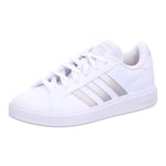 adidas Femme Grand TD Lifestyle Court Casual Shoes Chaussures, Cloud White/Platinum/Cloud White, 40 EU