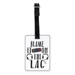 Blame It On The Lag Gamer Visual Luggage Tag Suitcase Bag PC Funny Gaming