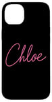 Coque pour iPhone 14 Plus Chloe Nom Love Femme Fille Ami Femme Epouse Rose