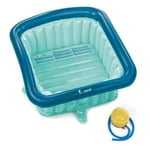 Jané Réducteur gonflable pour bac de douche de 60 x 60 cm, 70 litres, pompe, ventouses et bouchon de drainage inclus