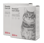 Premium Cat Litter Unscented Activated Carbon - Kissanhiekka hajustamaton 10 L x 2 - Kissat - Kissanhiekka ja kuivikkeet - Paakkuuntuva kissanhiekka - Selected by ZOO