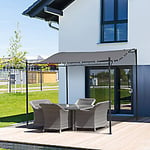 OutSunny Pergola Gazebo Grey