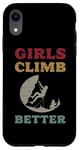 iPhone XR Girls Climb Better Outdoor Adventure Moon Silhouette Case