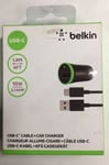 Belkin Type-C USB Car Charger & Sync Cable for Google Pixel X HuaweiLG HTC Nokia