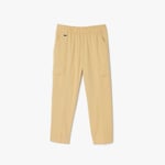 Lacoste Boys Boy's Juniors Lightweight Garbardine Cargo Pants in Natural Cotton - Size 16Y