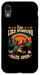 iPhone XR Live Like Someone Left Gate Open Dachshund Dog Pet Owner Case