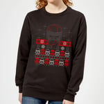 Star Wars Kylo Ren Ugly Holiday Women's Sweatshirt - Black - S