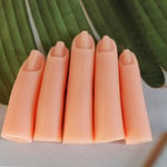 5 PCS Nail Art Practice Fingers Portable Silicone Fake Practice Fingers For N UK