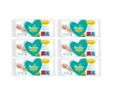6 x Pampers Baby Wipes Sensitive New Baby (50 Wipes)