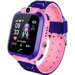 Enfants Montre Intelligent,1.44" Touchscreen Kids Musique Watch Téléphone avec Jeu pour Enfants avec Calculatrice Caméra SIM - Rose